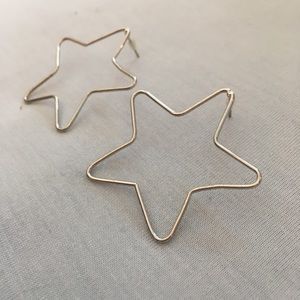Silver Star Earings
